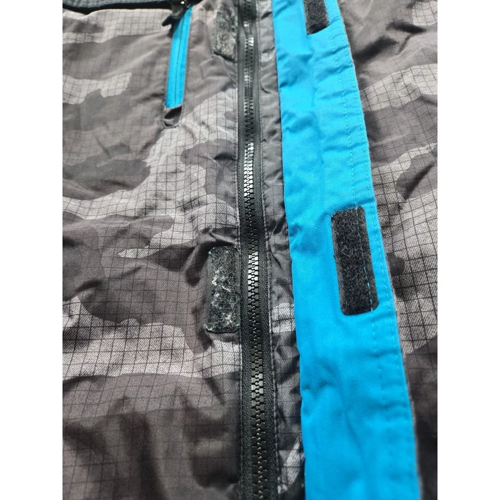 Gorpcore ZeroXposur Boys M 10 Black Camo Insulated Hooded Boarding Winter Jacket
